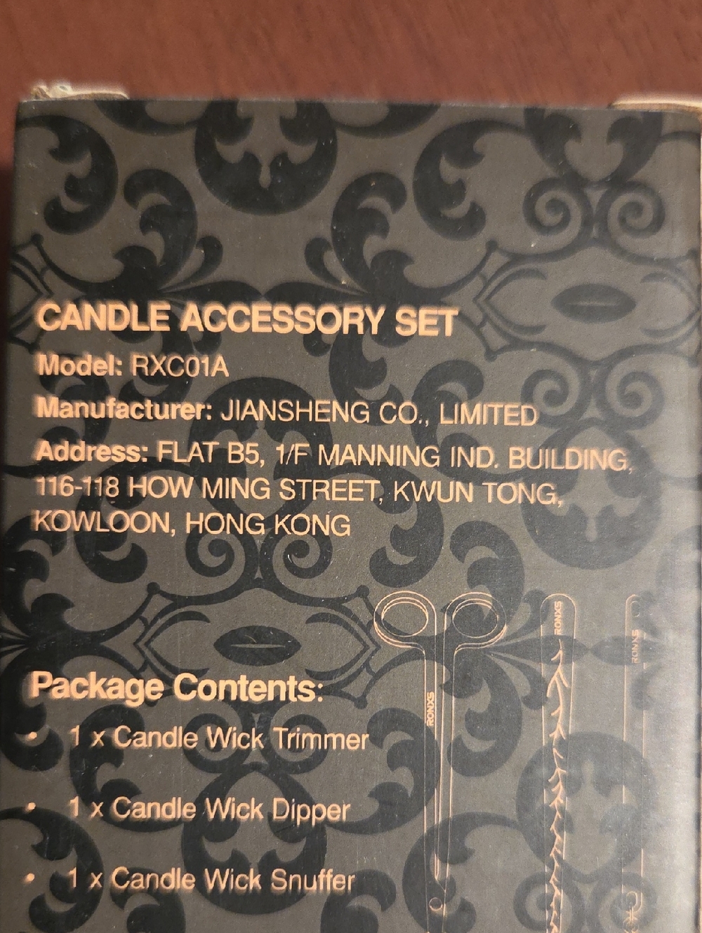 3 In 1 Candle Acc. Set - Picture 4 of 5